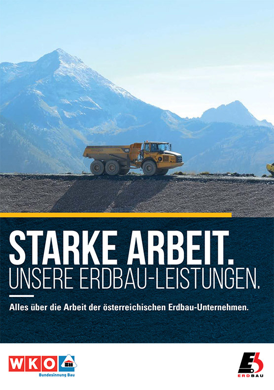 Imagebroschüre Erdbau – Alles über die Arbeit der österreichischen Erdbau-Unternehmen 